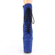 Pleaser FLAMINGO-1020FS Platform Ankle Boot (Royal Blue Faux Suede/Royal Blue Faux Suede)