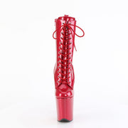Pleaser FLAMINGO-1040GP Platform Ankle Boot (Fuchsia Glitter Patent/M)