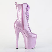 Pleaser FLAMINGO-1040GP Platform Ankle Boot (Lilac Glitter Patent/M)
