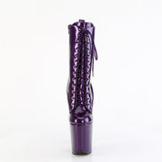 Pleaser FLAMINGO-1040GP Platform Ankle Boot (Purple Glitter Patent/M)