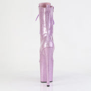 Pleaser FLAMINGO-1041GP Platform Ankle Boot (Lilac Glitter Patent/M)