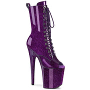 Pleaser FLAMINGO-1041GP Platform Ankle Boot (Purple Glitter Patent/M)