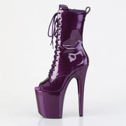 Pleaser FLAMINGO-1041GP Platform Ankle Boot (Purple Glitter Patent/M)