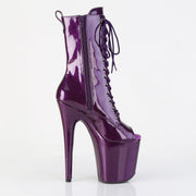 Pleaser FLAMINGO-1041GP Platform Ankle Boot (Purple Glitter Patent/M)