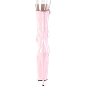 Pleaser FLAMINGO-1051 Platform Mid-Calf Boot (Baby Pink Patent/Baby Pink)