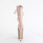 Pleaser FLAMINGO-1054DC Platform Mid-Calf Boot (Dusty Pink-Sand Patent/Dusty Pink-Sand)