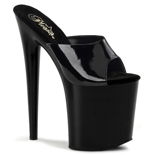 Pleaser FLAMINGO-801 Platform Slide (Black Patent/Black)