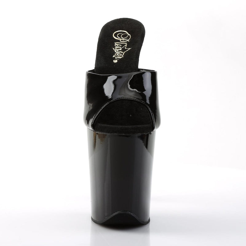 Pleaser FLAMINGO-801 Platform Slide (Black Patent/Black)