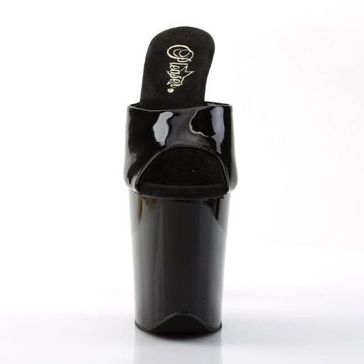 Pleaser FLAMINGO-801 Platform Slide (Black Patent/Black)
