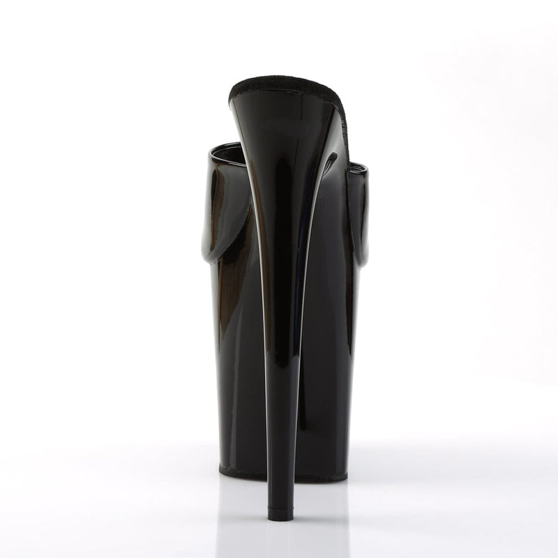 Pleaser FLAMINGO-801 Platform Slide (Black Patent/Black)