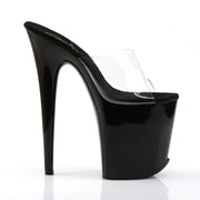 Pleaser FLAMINGO-801 Platform Slide (Clear/Black)
