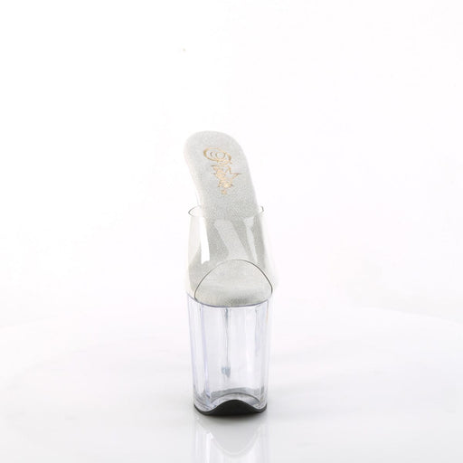 Pleaser FLAMINGO-801 Platform Slide (Clear/Clear)