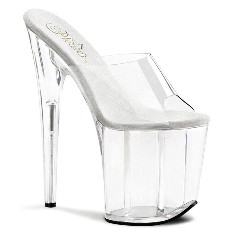 Pleaser FLAMINGO-801 Platform Slide (Clear/Clear)