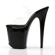 Pleaser FLAMINGO-802 Platform Slide (Clear/Black)