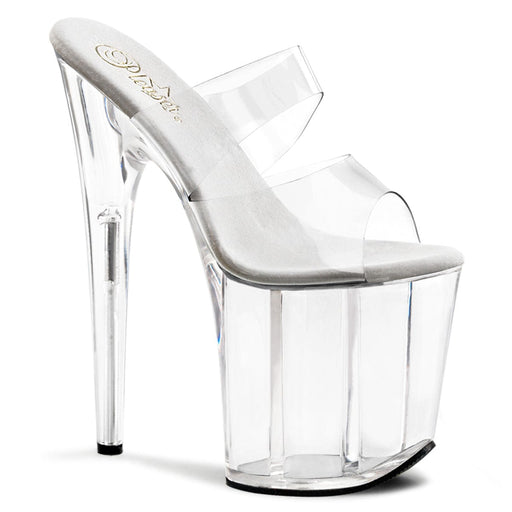 Pleaser FLAMINGO-802 Platform Slide (Clear/Clear)