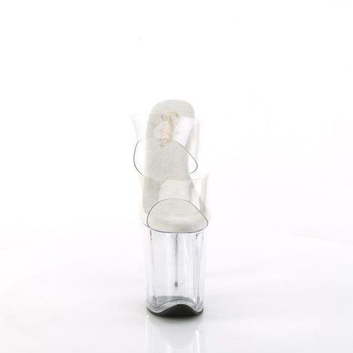 Pleaser FLAMINGO-802 Platform Slide (Clear/Clear)
