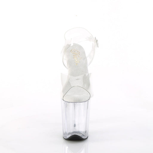 Pleaser FLAMINGO-808 Platform Sandal (Clear/Clear)
