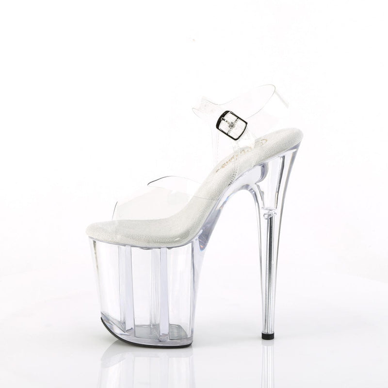Pleaser FLAMINGO-808 Platform Sandal (Clear/Clear)