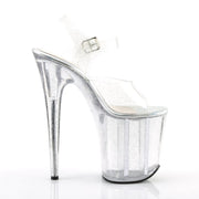 Pleaser FLAMINGO-808MMG Platform Sandal (Clear/Clear)