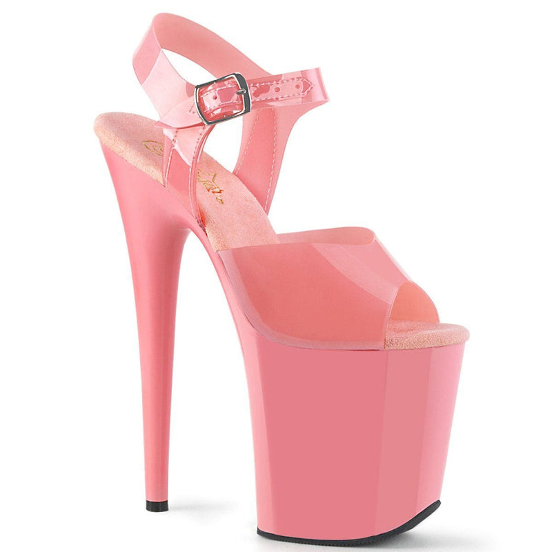 Pleaser FLAMINGO-808N Platform Sandal (Baby Pink (Jelly-Like) TPU/Baby Pink)