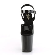 Pleaser FLAMINGO-808N Platform Sandal (Black (Jelly-Like) TPU/Black)