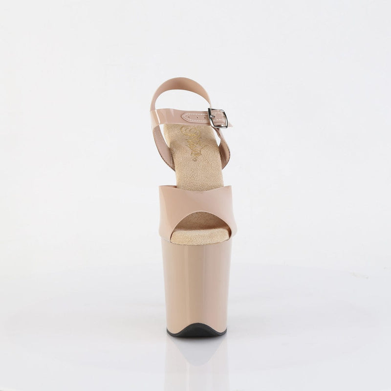 Pleaser FLAMINGO-808N Platform Sandal (Cream (Jelly-Like) TPU/Cream)