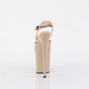Pleaser FLAMINGO-808N Platform Sandal (Cream (Jelly-Like) TPU/Cream)