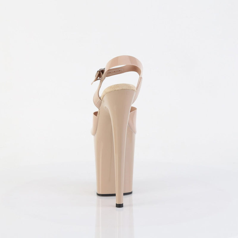 Pleaser FLAMINGO-808N Platform Sandal (Cream (Jelly-Like) TPU/Cream)