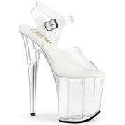 Pleaser FLAMINGO-808VL Platform Sandal (Clear/Clear)
