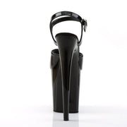 Pleaser FLAMINGO-809 Platform Sandal (Black Patent/Black)