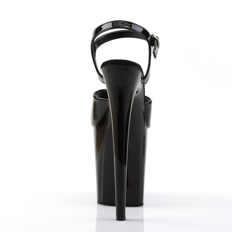 Pleaser FLAMINGO-809 Platform Sandal (Black Patent/Black)