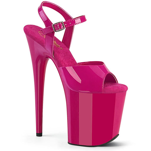 Pleaser FLAMINGO-809 Platform Sandal (Hot Pink Patent/Hot Pink)
