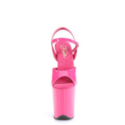 Pleaser FLAMINGO-809 Platform Sandal (Hot Pink Patent/Hot Pink)