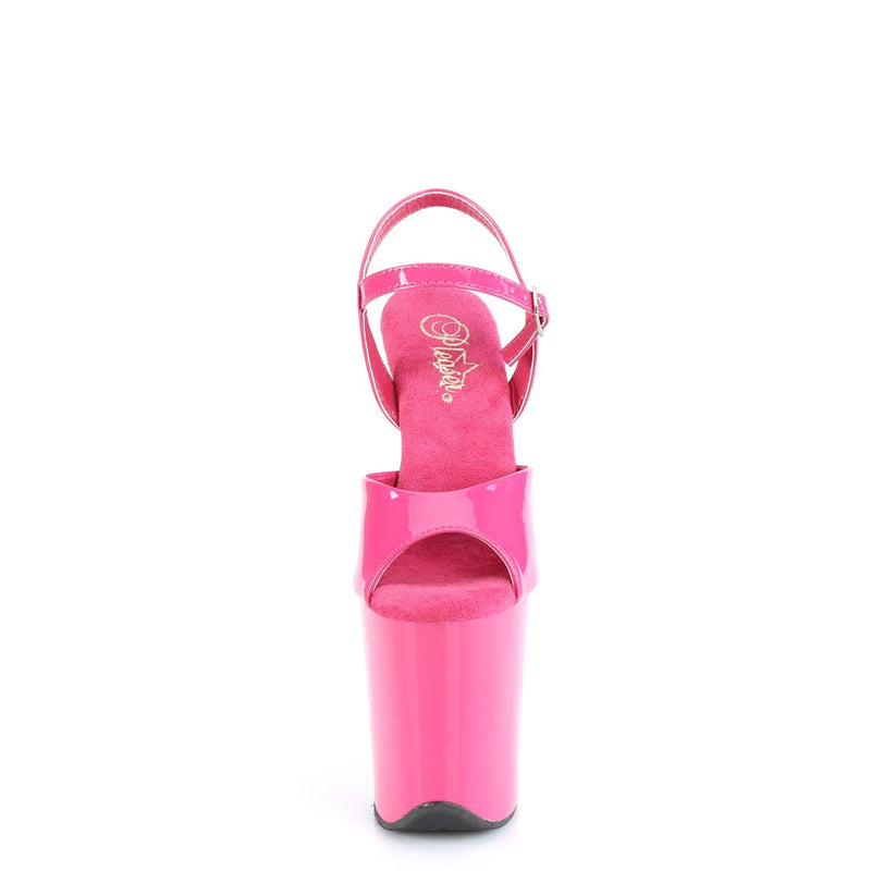 Pleaser FLAMINGO-809 Platform Sandal (Hot Pink Patent/Hot Pink)