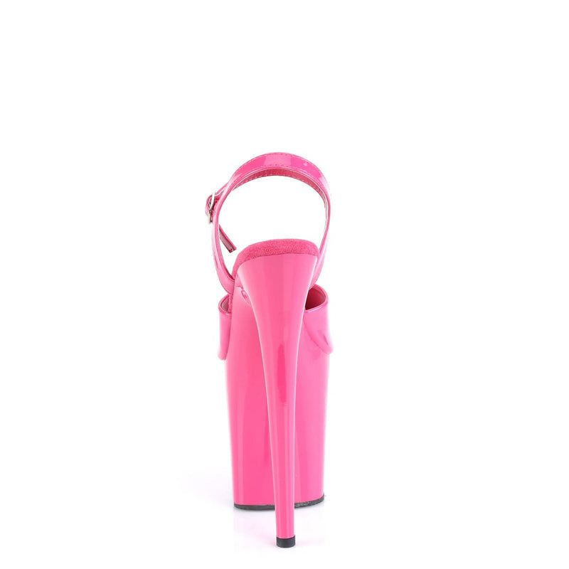 Pleaser FLAMINGO-809 Platform Sandal (Hot Pink Patent/Hot Pink)