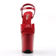Pleaser FLAMINGO-809 Platform Sandal (Red Patent/Red)
