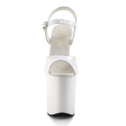 Pleaser FLAMINGO-809 Platform Sandal (White Patent/White)