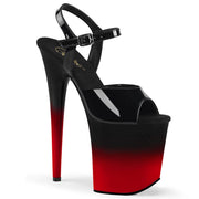 Pleaser FLAMINGO-809BR-H Platform Sandal (Black Patent/Black-Red)