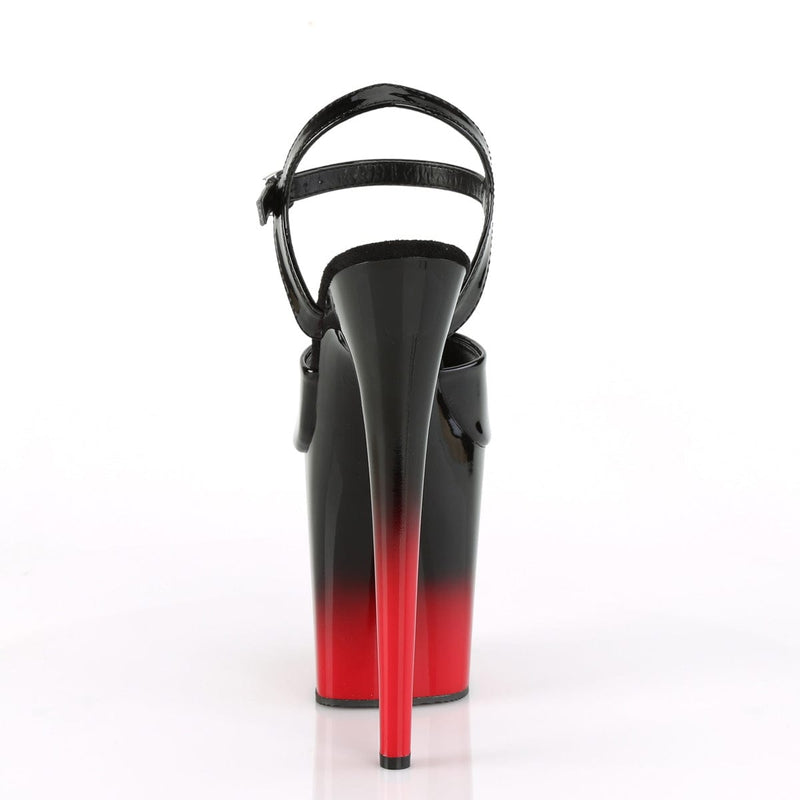 Pleaser FLAMINGO-809BR-H Platform Sandal (Black Patent/Black-Red)