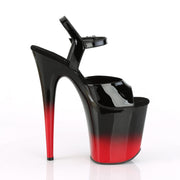 Pleaser FLAMINGO-809BR-H Platform Sandal (Black Patent/Black-Red)