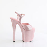 Pleaser FLAMINGO-809GP Platform Sandal (Baby Pink Glitter Patent/M)