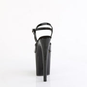 Pleaser FLAMINGO-809GP Platform Sandal (Black Glitter Patent/M)