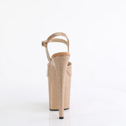 Pleaser FLAMINGO-809GP Platform Sandal (Gold Glitter Patent/M)