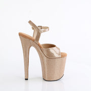 Pleaser FLAMINGO-809GP Platform Sandal (Gold Glitter Patent/M)