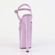 Pleaser FLAMINGO-809GP Platform Sandal (Lilac Glitter Patent/M)