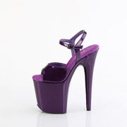 Pleaser FLAMINGO-809GP Platform Sandal (Purple Glitter Patent/M)