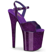 Pleaser FLAMINGO-809GP Platform Sandal (Purple Glitter Patent/M)