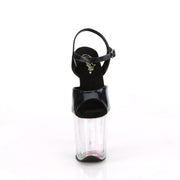 Pleaser FLAMINGO-809HT Platform Sandal (Black Holo Patent/Holo Tinted)
