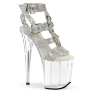 FLAMINGO-856RS Platform Sandal (SRhinestone-TPU/C)