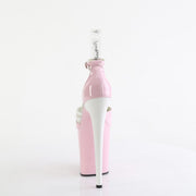 Pleaser FLAMINGO-884 Platform Sandal (Baby Pink-White/Pink-White)